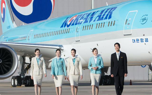 大韓航空排行第4位。