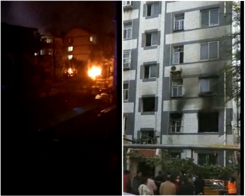 火場面積約50平方米清理現場時發現5具屍體。 網圖