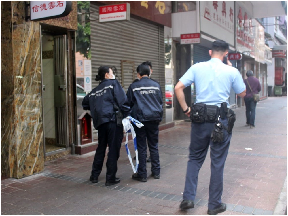 警方到場調查。