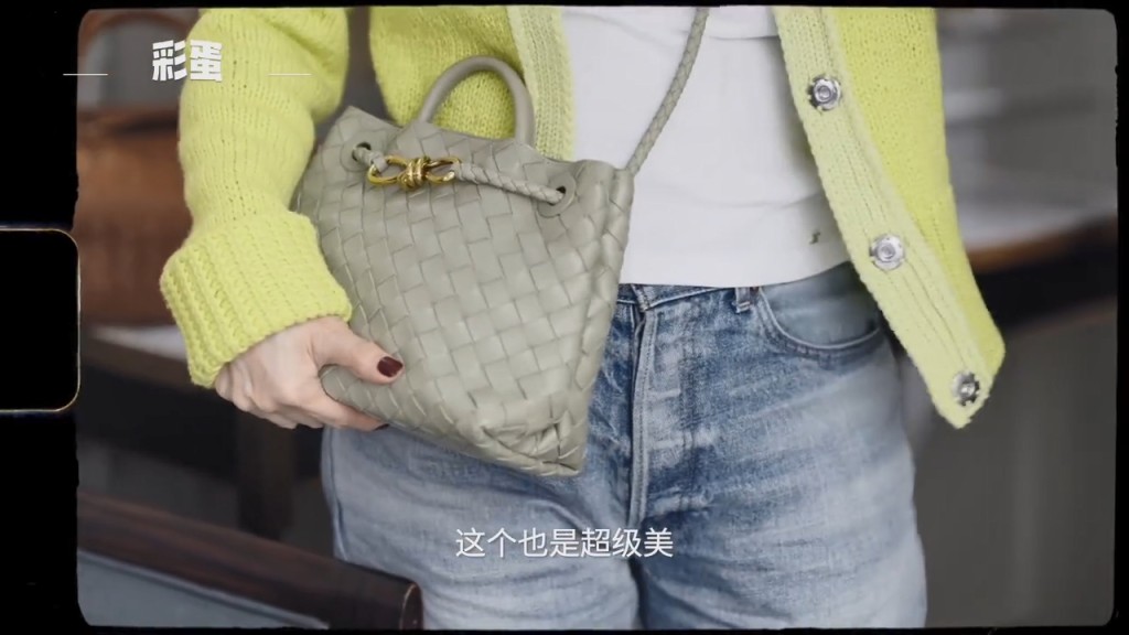 章小蕙曾拎同款手袋出席米兰时装周。