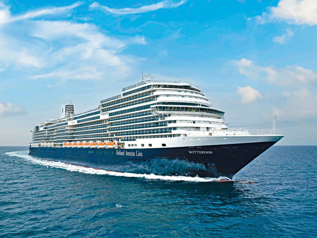 第七代的荷美郵輪鹿特丹號（ms Rotterdam），剛於10月20日在荷蘭阿姆斯特丹首航。