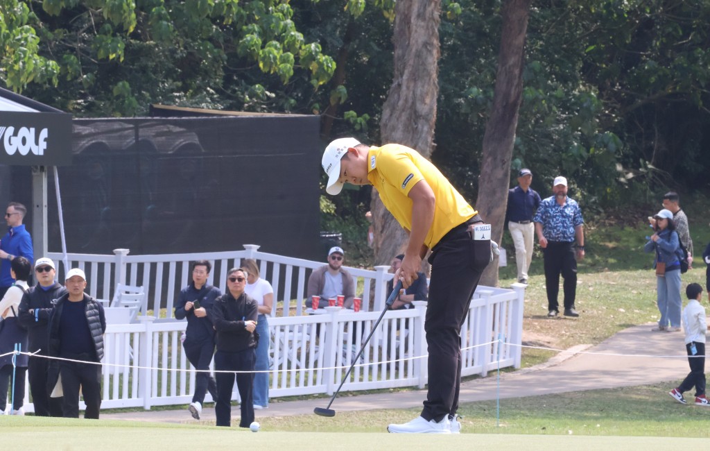 中華台北球手李玠柏，完成LIV Golf香港站次日賽事後，排名跌至15位。徐嘉華攝