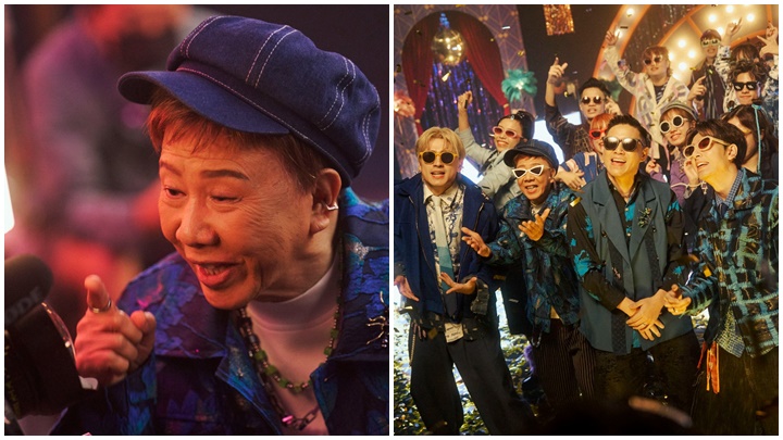 尹光 MC Jin 男團OneUp三代Rapper唱爆洗腦神曲 光B片場拍廣告活力爆燈不似80歲