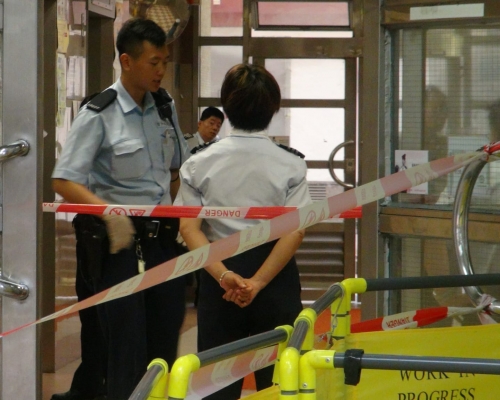 警方封鎖現場調查。 林思明攝