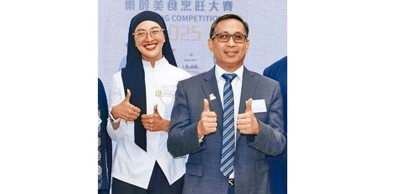 菲律賓駐港總領事Romulo Victor M.Israel, Jr.（右）、印尼駐港（資訊及社會文化事務）副領事Zivya Syifa Husnayain（左）。