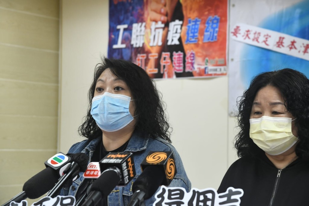 馬僱工會理事長吳麗英(圖左)