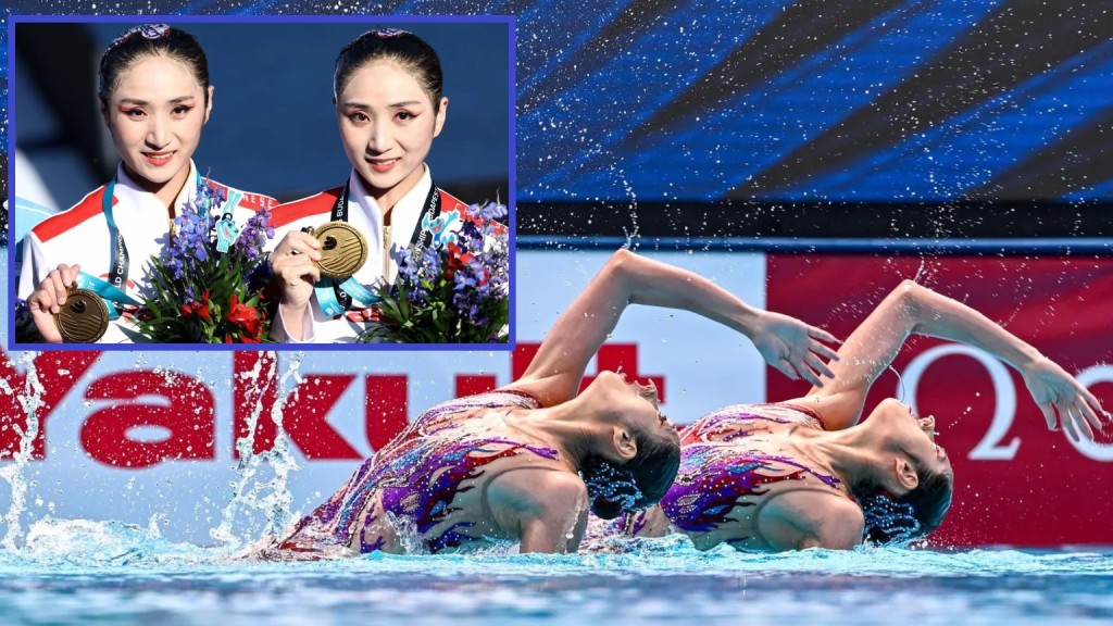 姐妹花王芊懿、王柳懿生於九七年一月十六日。國際泳聯官網圖片