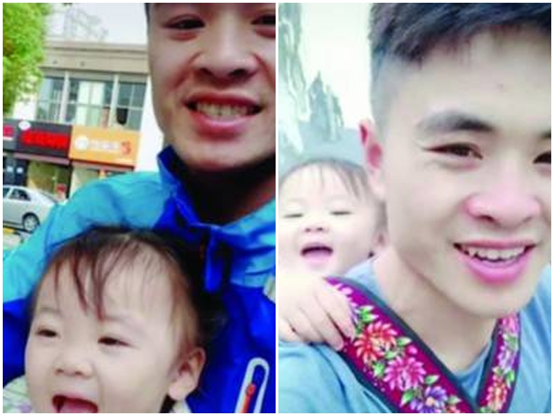 他表示，霏兒從小就很懂事，在送外賣途中都沒有哭鬧。網圖