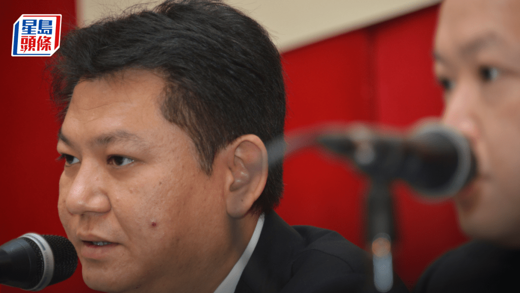 合景泰富主席孔健岷（左）等人遭聯交所譴責。