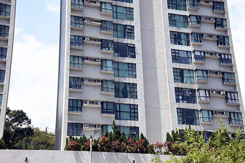 恆麗園發生男童墮樓案。楊偉亨攝