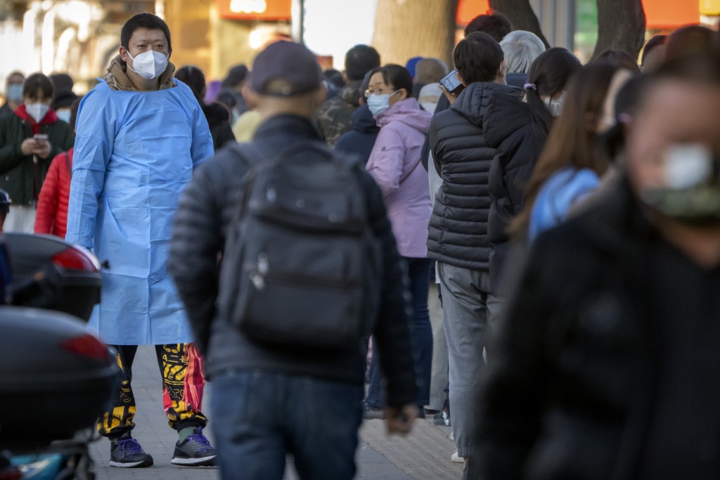 河南新增本土108宗新冠病例，1579宗無症狀感染，大部分在鄭州。 AP