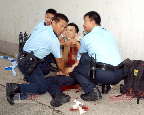 警員朱振國05年巡邏時遇襲。資料圖片