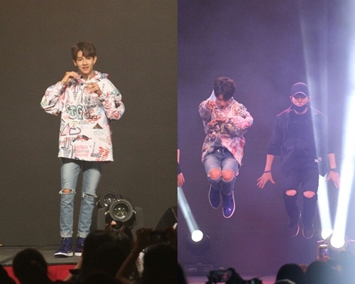 Samuel只得15岁，就能迷倒全场粉丝。