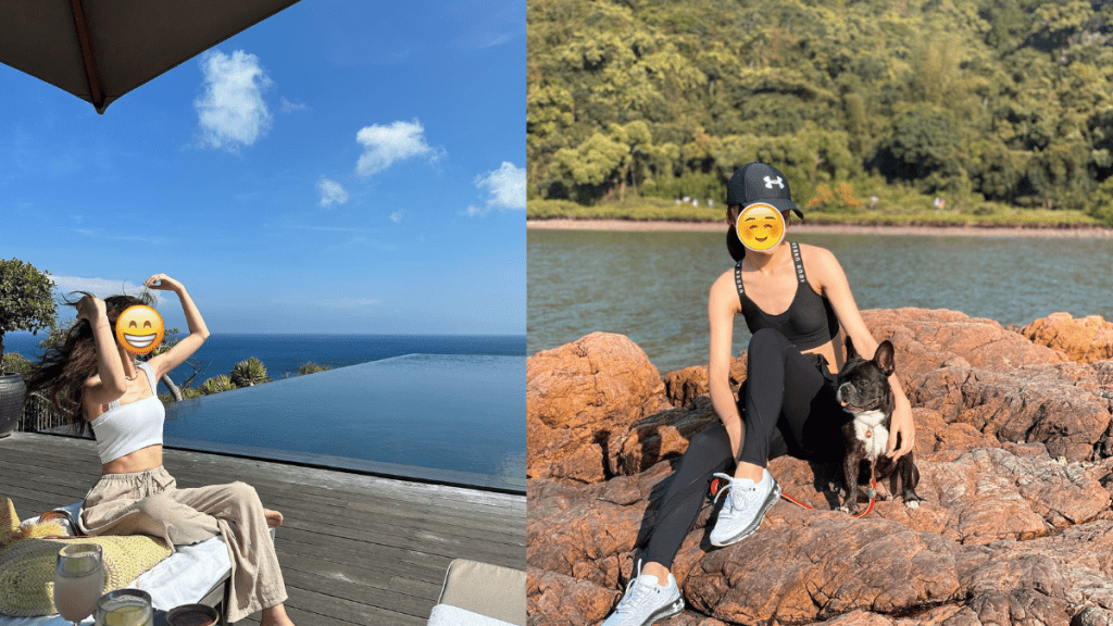 37歲「億萬人妻」三亞旅遊  坐濕石挑戰高難度拍照  意外跣腳險上下失守