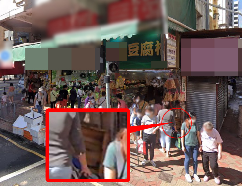 紅磡豆腐店托板聚逾百曱甴，現場位於馬頭圍道，可見托板放門外。（google地圖圖片）