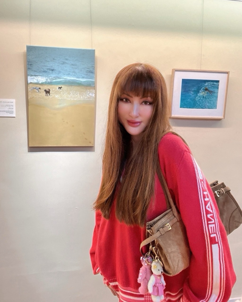 薛芷倫近日在IG替愛女馬桂珩宣傳首個個人藝術展。