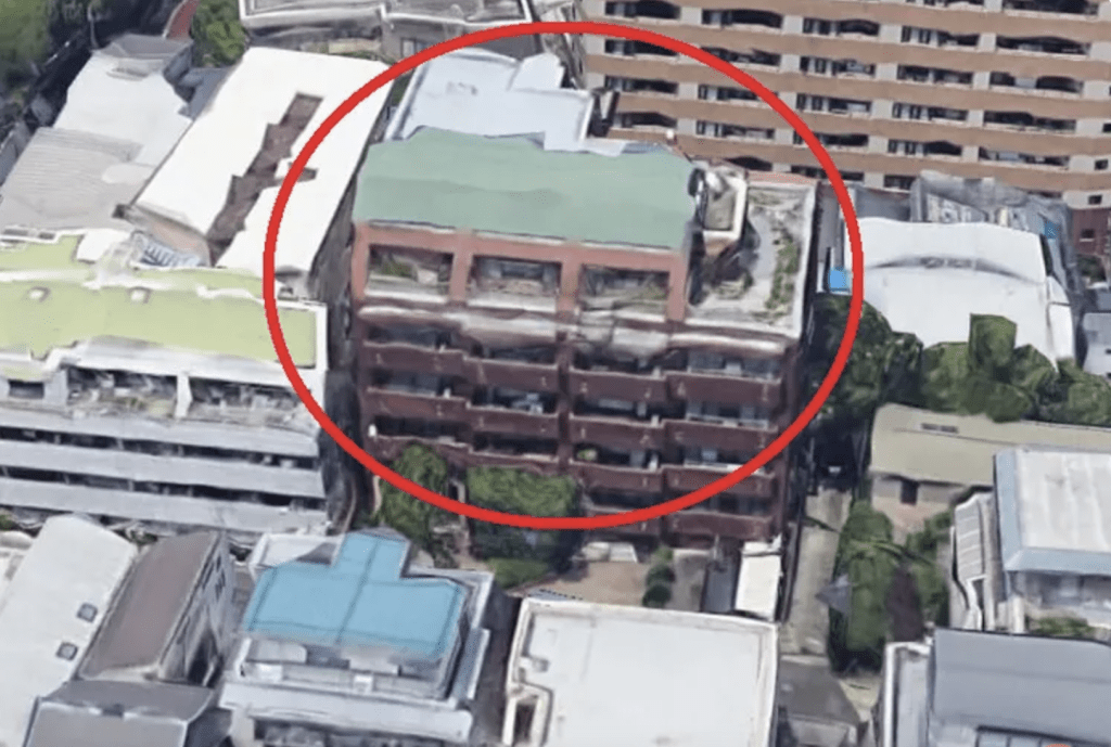 豬口邦子的寓所位於東京巨蛋旁建築物的頂樓，估計於晚上七時左右起火。X圖片