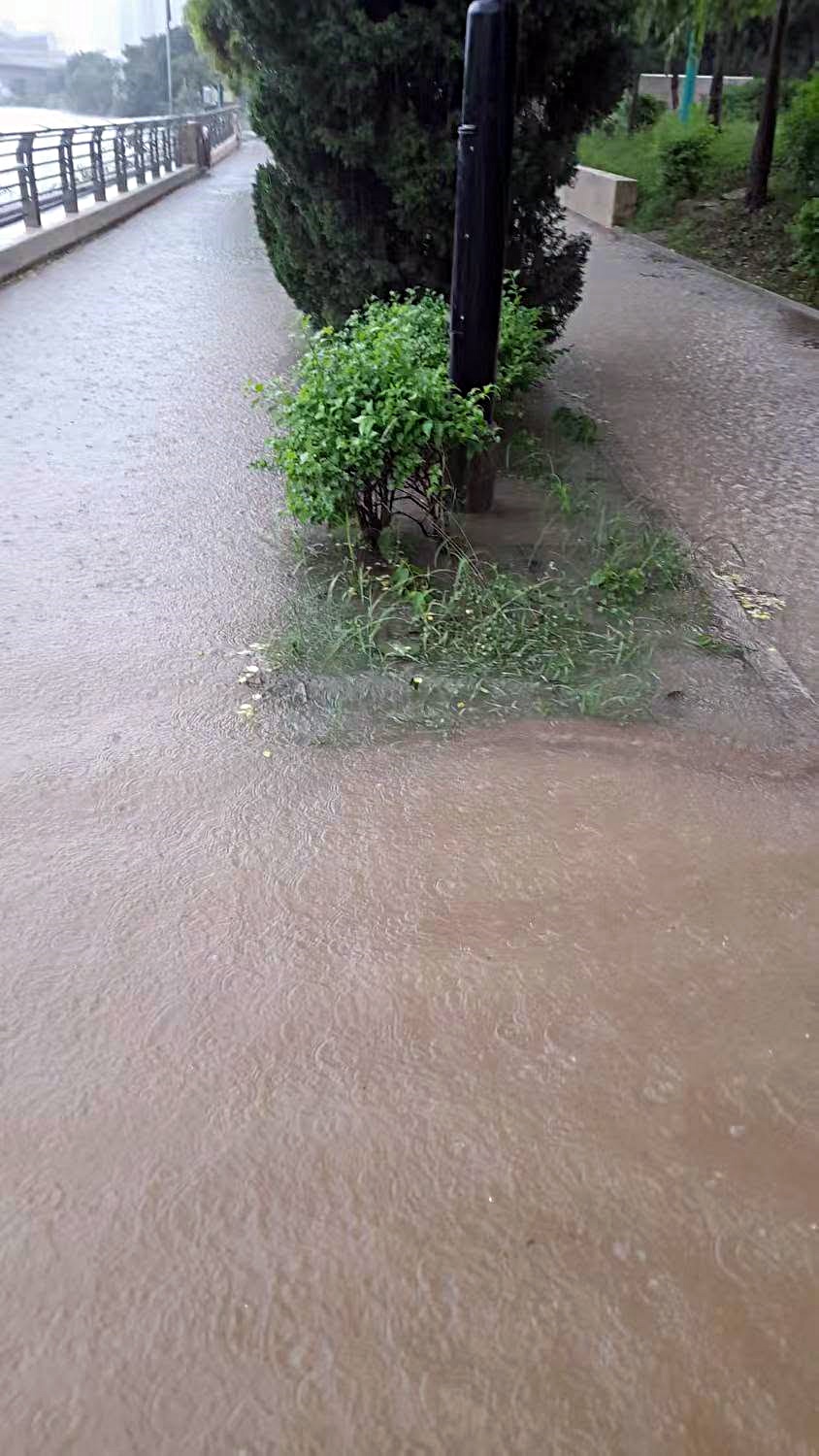 屯門多處水浸。網圖 屯門多處水浸。網圖