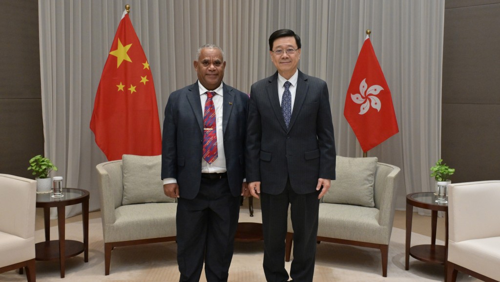 李家超晤瓦努阿圖總理 指雙邊貿易持續增長 合作前景廣闊