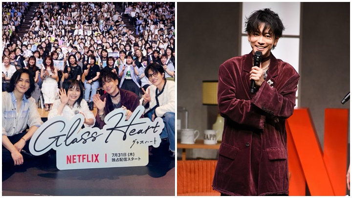  日劇《玻璃之心》昨日上架，由佐藤健、町田啓太、志尊淳、宮崎優主演。