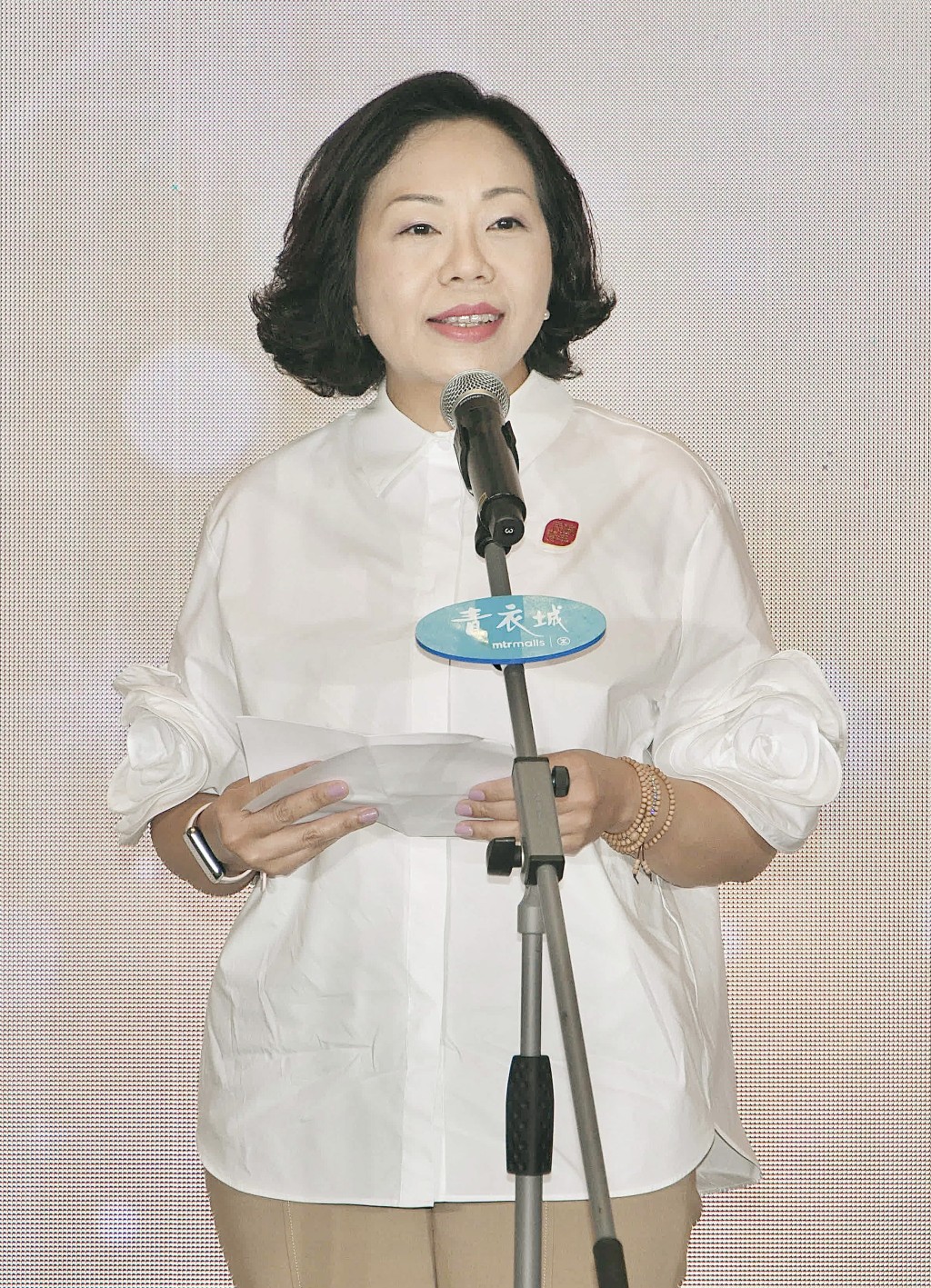 麥美娟指當年她在葵青區議會，亦有參與討論青衣城擴建計劃。陳浩元攝