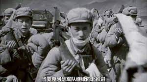 参加长津湖战役的中国军人。历史图片