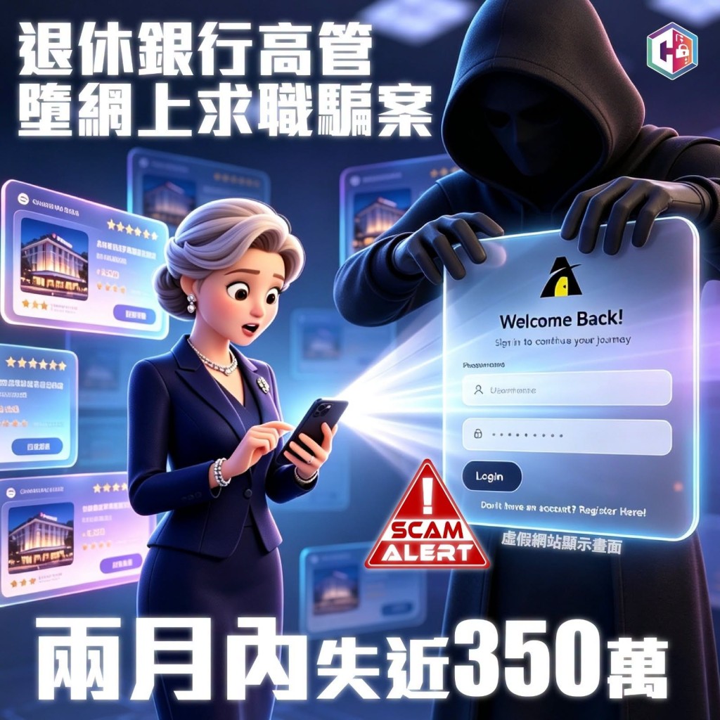 警方提醒市民慎防網上求職騙案。FB:守網者 警方提醒市民慎防網上求職騙案。FB:守網者