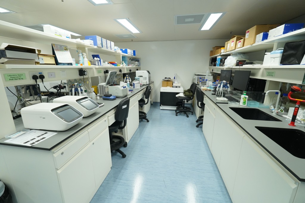 設於威爾斯親王醫院的「計算基因組學」創科實驗室。葉偉豪攝 