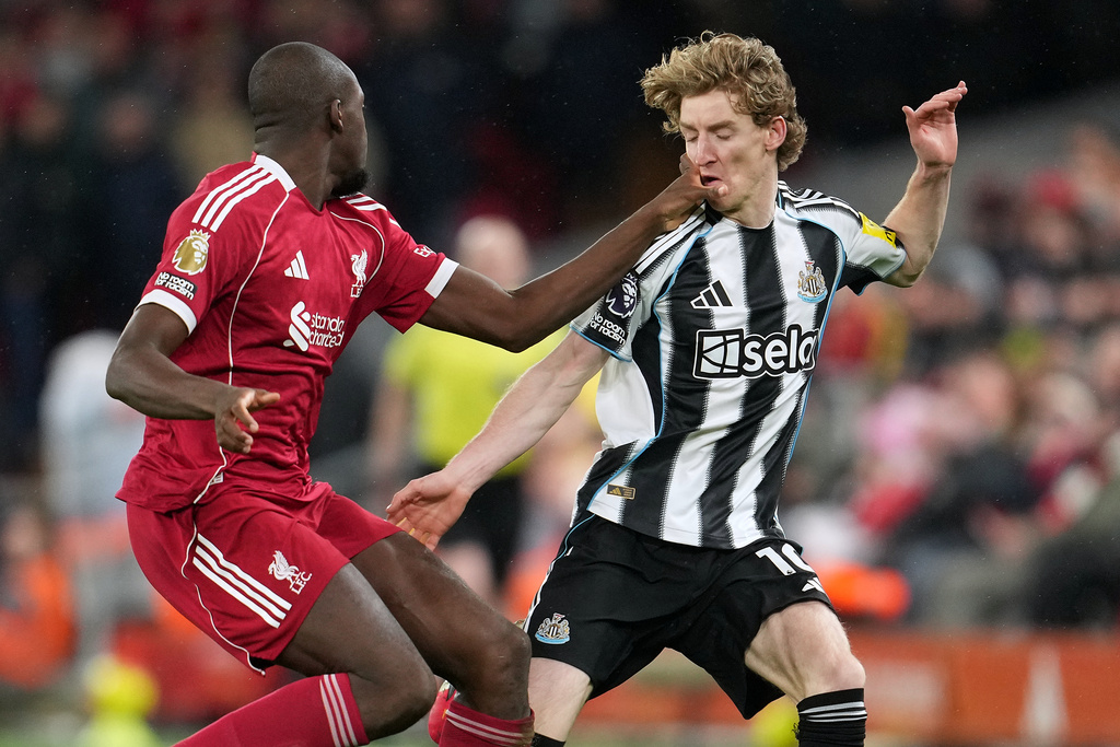 利物浦以4：1擊敗紐卡素。美聯社