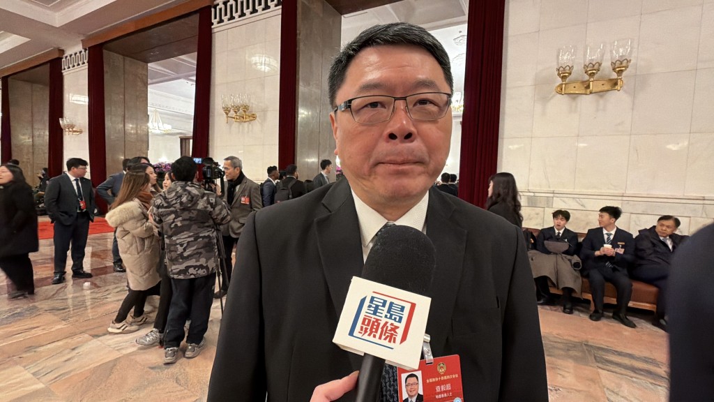 全國政協委員、香港科技園公司主席查毅超。郭詠欣攝 全國政協委員、香港科技園公司主席查毅超。郭詠欣攝