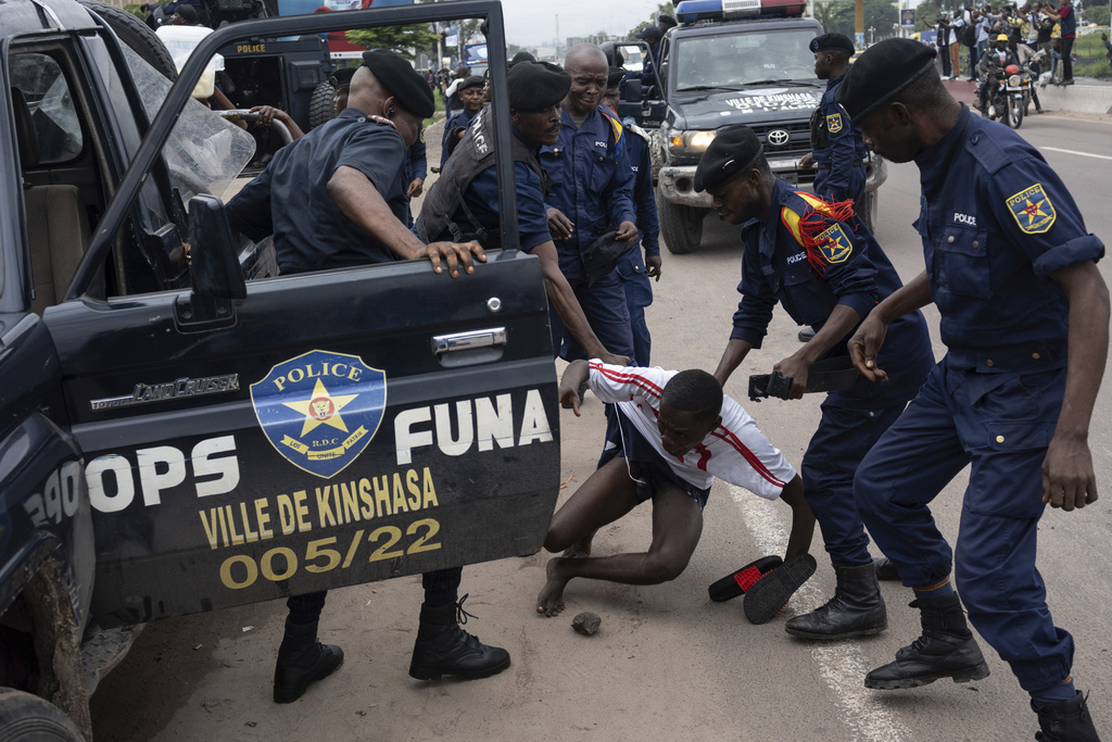 剛果民主共和國首都爆發衝突。美聯社
