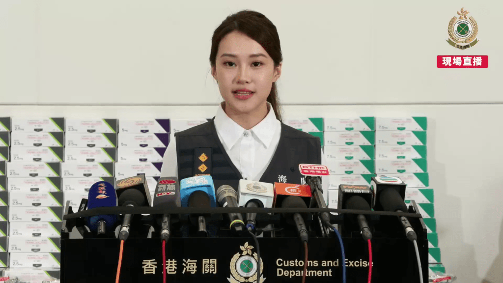 海關有組織罪案調查科特別調查第一組調查主任胡雪兒。