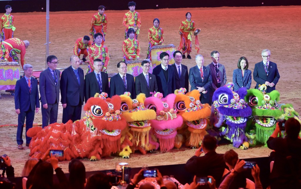 首屆香港國際馬術盛典，周五起一連3日在亞洲博覽館舉行。 何君健攝