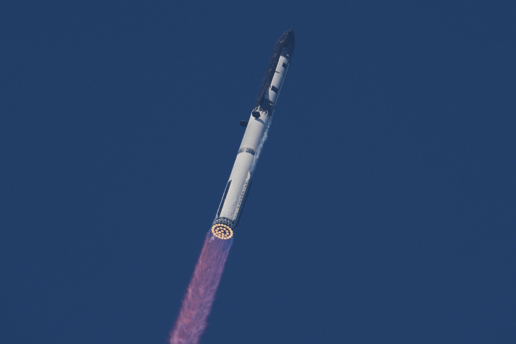 SpaceX新一代星舰首飞。 美联社