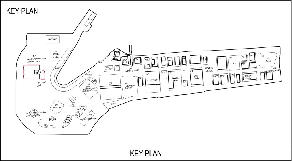 被指是故宮館的設計圖之一。傳真社圖片