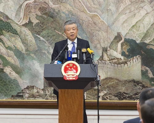 駐英國大使劉曉明。新華社圖片