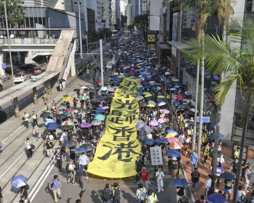 新華社文章指,在反修例風波後,在港建立維護國家安全機制具重大意義。資料圖片