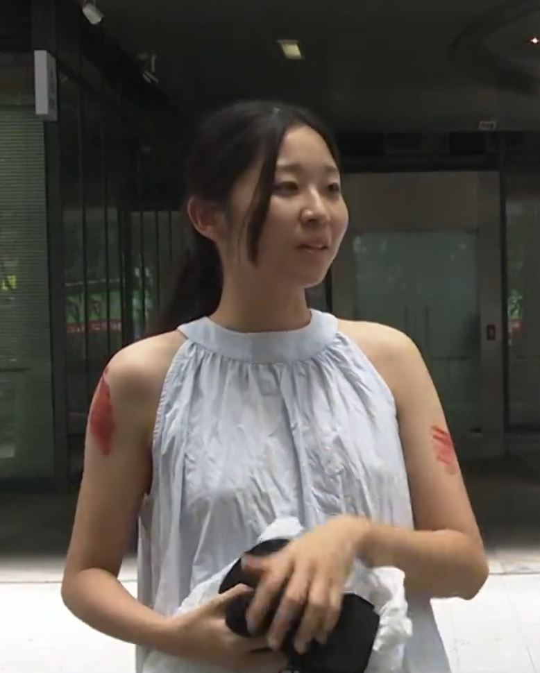 廣州大橋驚現攔路風箏線，多名司機被割頸𠝹衫兼炒車。DV現場