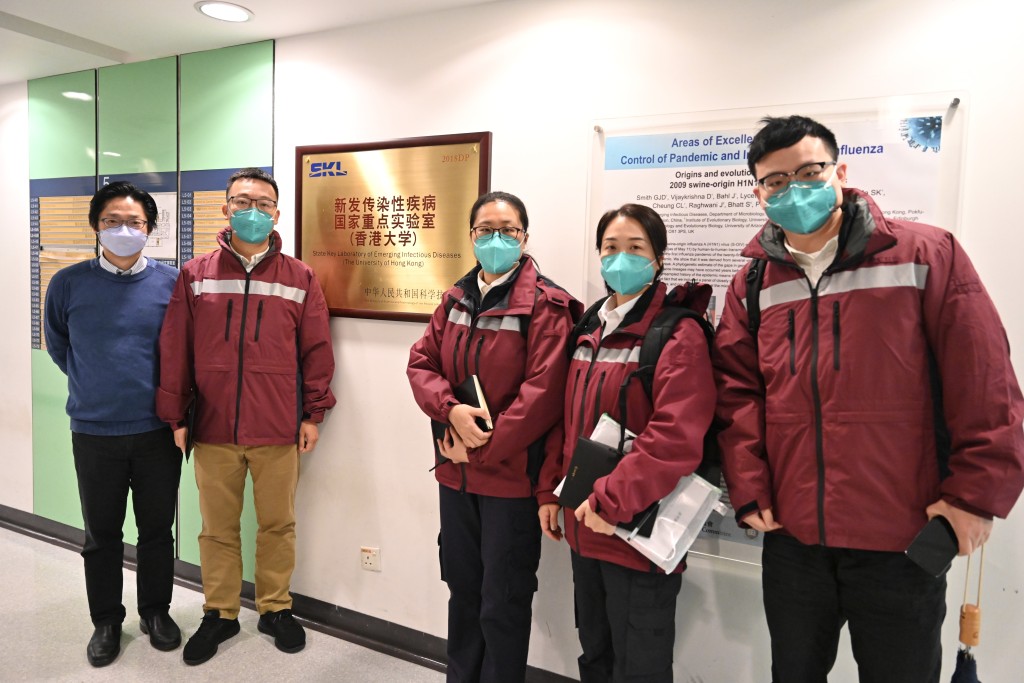 图为内地流行病学专家团到访香港大学公共衞生学院。资料图片