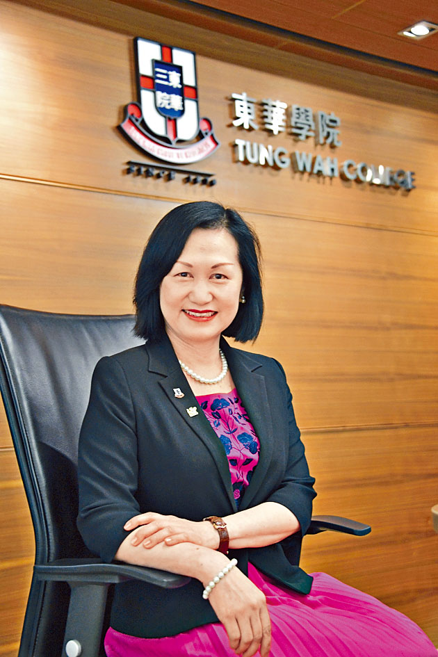 陳慧慈坦言爭取學院升格為私立大學，將是她學術生涯最獨特的挑戰。 伍明輝攝