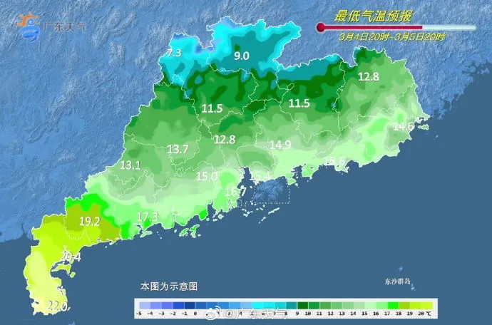 氣象部門預計4日廣東全省會明顯降溫。