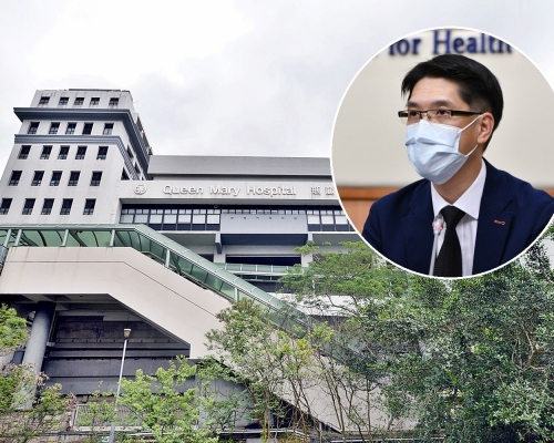 劉家獻(小圖)公布瑪麗醫院一名38歲男病人離世。資料圖片