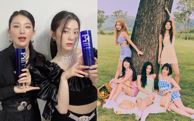 在造型師爆料的長文中，暗示疑以RV小分隊的Irene和Seulgi。