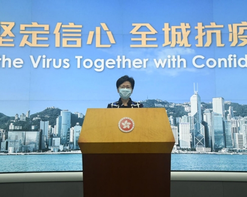 林鄭月娥指,作為督導防疫抗疫工作的主帥,作了3個非常困難的決定。