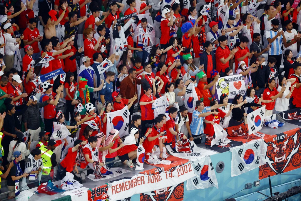 南韓世界盃分組最後一輪擊敗葡萄牙打入十六強激動人心。REUTERS