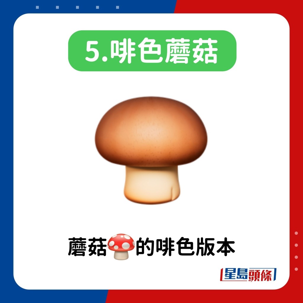 啡色蘑菇：蘑菇的啡色版本