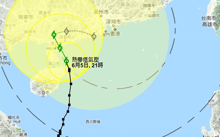 天文台預測。