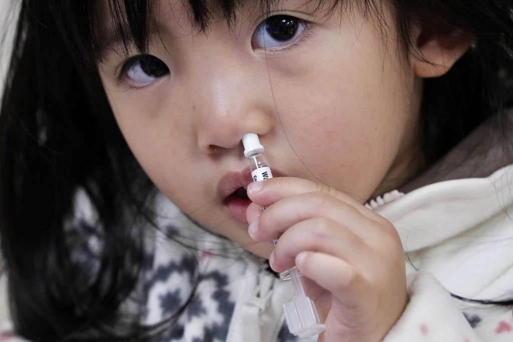 關日華議當局擴大噴鼻式流感疫苗適用範圍。資料圖片