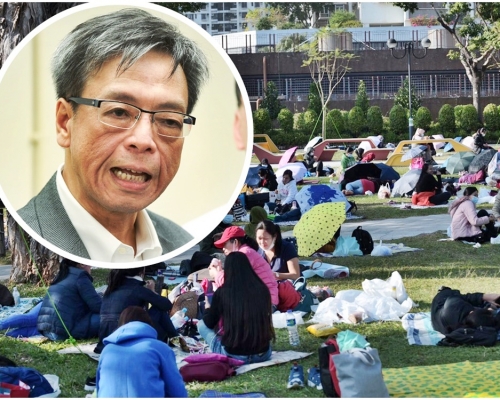 梁子超(小圖)呼籲市民在未來兩星期盡量減少外出。資料圖片