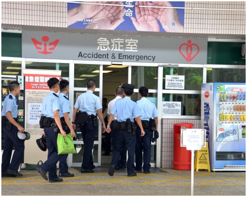 北區醫院於2014年9月15日發生搶警槍開槍事件。資料圖片